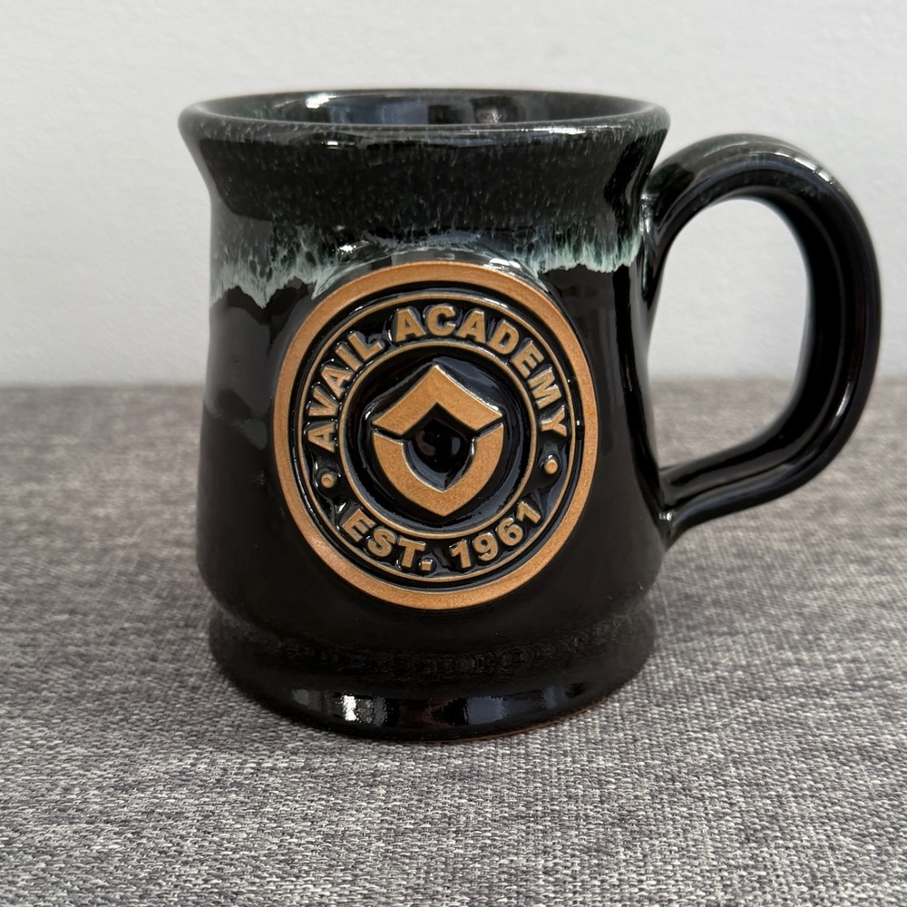 Deneen Pottery Black Grey Footed Mug Avail Academy Minnesota Hand Thrown 2025